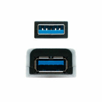 Verlängerungskabel mit USB TooQ 10.01.0311 Schwarz 5 m