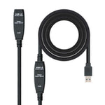 Verlängerungskabel mit USB TooQ 10.01.0313 Schwarz 15 m 5 Gbps