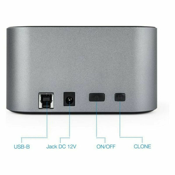 Dual-Dockstation TooQ TQDS-805G 2.5"-3.5" HDD/SSD SATA USB 3.0