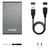 Gehäuse für die Festplatte TooQ TQE-2527G 2,5" SATA USB 3.0 Schwarz