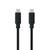 USB-C-Kabel NANOCABLE 10.01.4102 Schwarz 2 m (1 Stück)