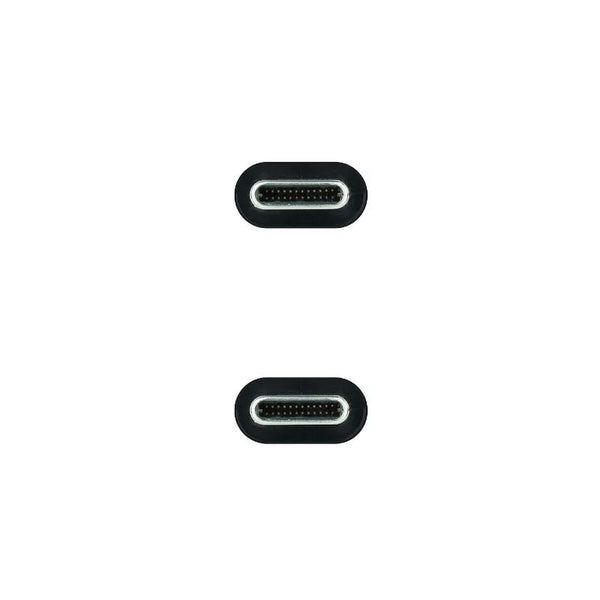 USB-C-Kabel NANOCABLE 10.01.4102 Schwarz 2 m