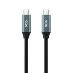 USB-C-Kabel NANOCABLE 10.01.4301 Schwarz 1 m (1 Stück)