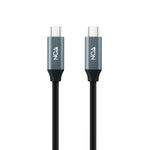 USB-C-Kabel NANOCABLE 10.01.4302 Schwarz 2 m (1 Stück)