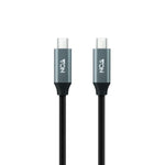 USB-C-Kabel NANOCABLE 10.01.4301-L150 Schwarz 1,5 m 4K Ultra HD (1 Stück)