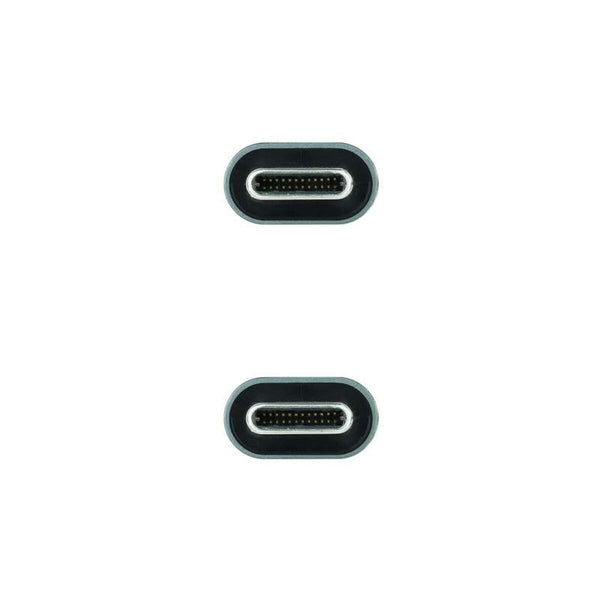 USB-C-Kabel NANOCABLE 10.01.4301-L150 Schwarz 1,5 m 4K Ultra HD (1 Stück)