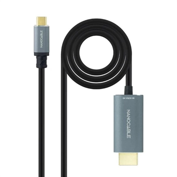 USB-C zu HDMI-Kabel NANOCABLE 10.15.5162 1,8 m Schwarz 8K Ultra HD