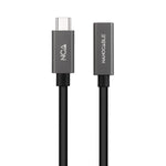 USB-C-Kabel NANOCABLE 10.01.4401 Schwarz 1 m