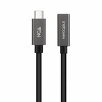 Verlängerungskabel mit USB-C NANOCABLE 10.01.4401-L150 Schwarz 1,5 m (1 Stück)