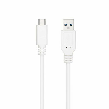 USB-C-Kabel auf USB NANOCABLE 10.01.4002-W 2 m Weiß