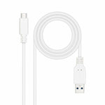 USB-C-Kabel auf USB NANOCABLE 10.01.4002-W 2 m Weiß