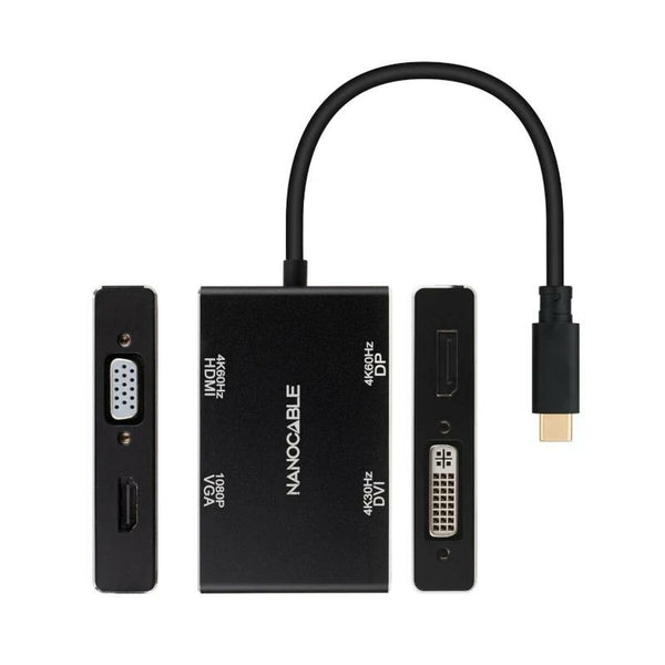 Hub USB-C NANOCABLE 10.16.4307 Schwarz