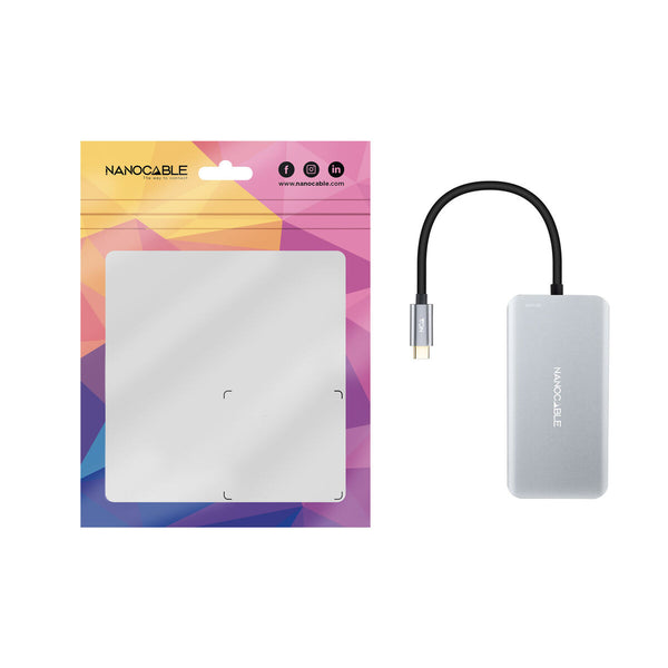 Hub USB NANOCABLE 10.16.1005 Grau (1 Stück)