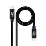 USB-Kabel NANOCABLE Schwarz 1,8 m
