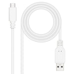 USB 2.0-Kabel NANOCABLE Weiß 3 m
