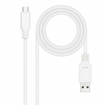 USB A zu USB-C-Kabel NANOCABLE 10.01.2103-W Weiß 3 m
