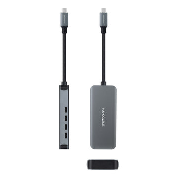 Hub USB NANOCABLE 10.16.4504 Grau