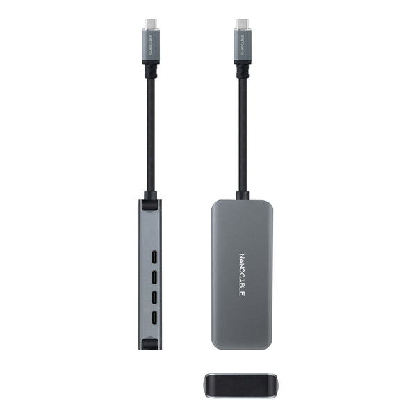 Hub USB NANOCABLE 10.16.4504 Grau