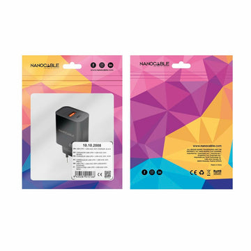 Wandladegerät NANOCABLE 10.10.2008 Schwarz 20 W