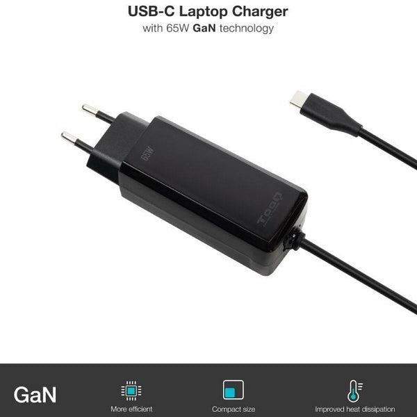 Laptopladekabel TooQ TQLC-USBCGAN65PD-C 65 W