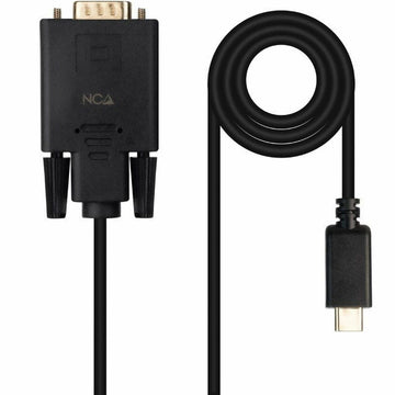 USB-Kabel NANOCABLE 10.15.5202 Schwarz 1,8 m
