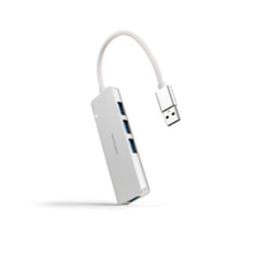 Hub USB NANOCABLE 10.16.4602 Silberfarben