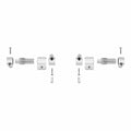 Scharnier Roca ai0001200r Toilette 2 Stück