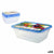 Lunchbox-Set Privilege 49787 rechteckig 750 ml 18 x 12 x 6 cm (24 Stück) (9 pcs)