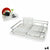 Abtropfsieb für die Spüle Confortime Alluma Aluminium 43 x 32 x 12 cm (4 Stück)