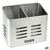 Abtropfbehälter für Besteck Privilege 40599 Edelstahl 16 x 9 x 13 cm (12 Stück)