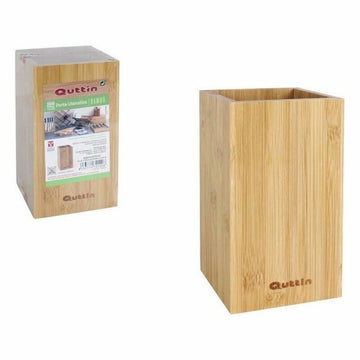 Gefäß für Küchenutensilien Quttin Bambus 10,5 x 10,5 x 18 cm