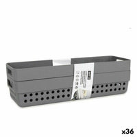 Mehrzweckkorb Confortime 144888 24 x 7,5 x 5 cm 24 x 7,5 x 7 cm 2 Stücke (36 Stück)