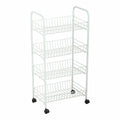 Gemüsewagen Confortime Metall Weiß (36 x 26,5 x 86 cm)