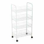 Gemüsewagen Confortime Metall Weiß (36 x 26,5 x 86 cm)