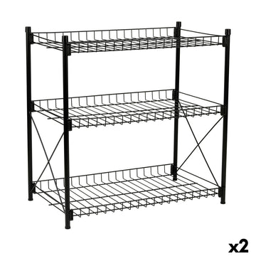 Regal Confortime Metall 52 x 34 x 55 cm (2 Stück)