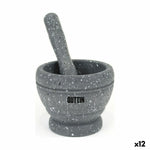 Küchenmörser Quttin Kunststoff 11 x 9 cm Schwarz (12 Stück)