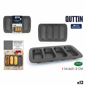 Backform für Baguettes Quttin Baguette 34,6 x 21,5 x 3 cm (12 Stück)