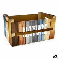 Aufbewahrungsbox Confortime Nature (3 Stück) (44 x 24,5 x 23 cm)