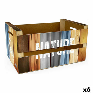 Aufbewahrungsbox Confortime Nature (6 Stück) (36 x 26,5 x 17 cm)