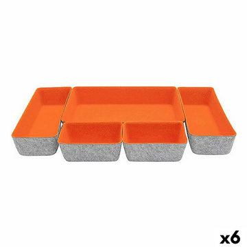 Schubladen-Organizer Confortime Filz 27,5 x 20 x 5,3 cm 5 Stücke (6 Stück)