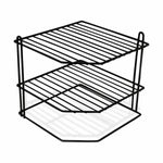 Teller-Halter Confortime Schwarz 22 x 22 x 22 cm 22 x 22 x 25 cm Ecke (8 Stück)
