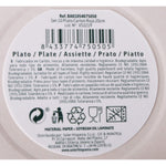 Geschirr-Set Algon Pappe Einwegartikel Rot 10 Stück 20 x 20 x 1,5 cm