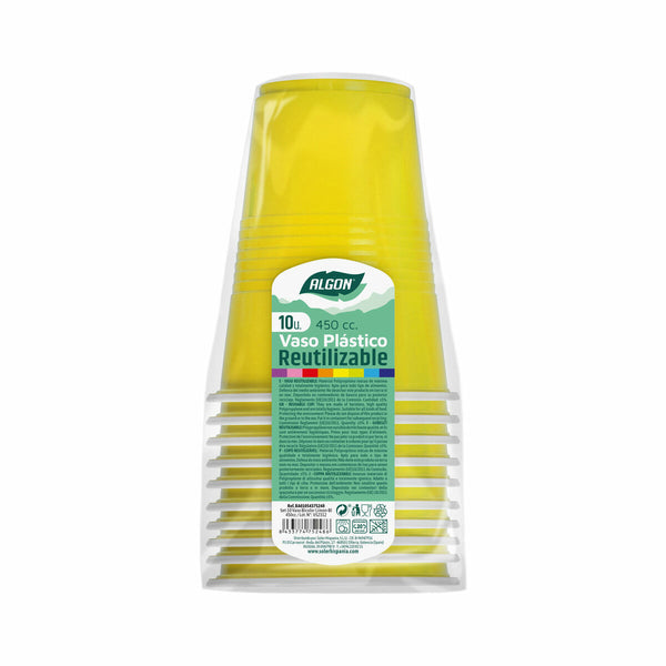 Mehrweg-Gläser-Set Algon Gelb 48 Stück 450 ml (10 Stücke)