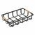 Mehrzweckkorb Confortime Schwarz 36 x 24,3 x 8 cm (6 Stück)