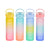 Flasche mit Deckel und Strohhalm Bewinner Bunt 800 ml