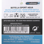Flasche mit Deckel und Strohhalm Bewinner Bunt 600 ml