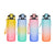 Flasche mit Deckel und Strohhalm Bewinner Bunt 800 ml