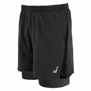 Herren-Sportshorts Joluvi Mesh Duo Schwarz