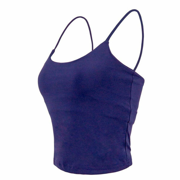 Sporttop für Frauen Joluvi Mavi Blau Marineblau