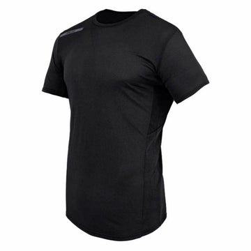 Kurzärmliges Sport T-Shirt Joluvi Athlet Schwarz